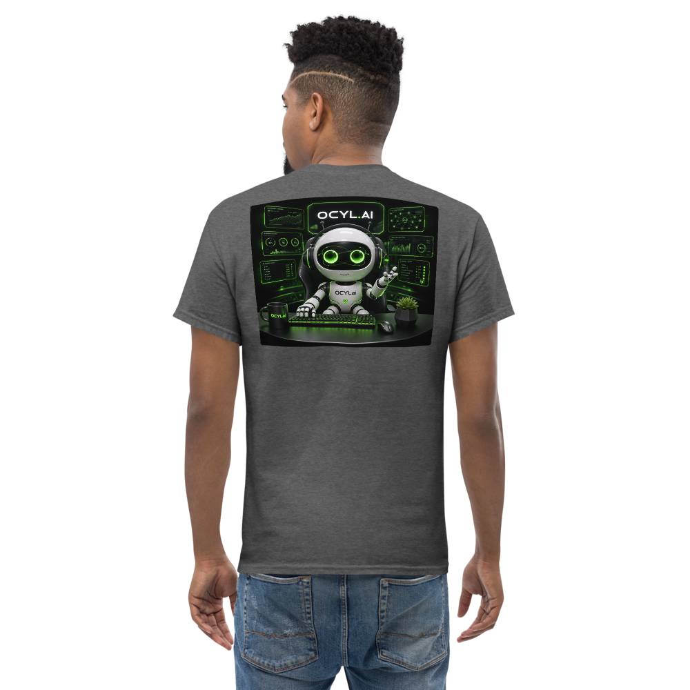 OCYL Hero Tee — Back Design on Dark Heather